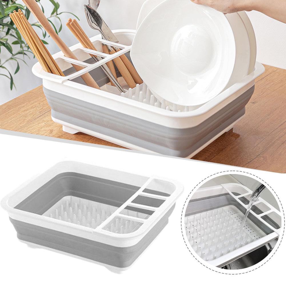 Camping Cooking Organizer - Égouttoir à vaisselle pliable, support de