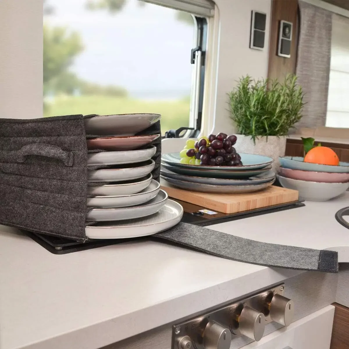 Porte-sac de rangement en feut - Camping Cooking Organizer avis et prix
